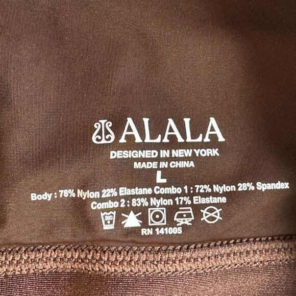 Alala Womens Adult Surf Bra Sz L Inspired by Wetsuit stitching Medium Support - Picture 15 of 16